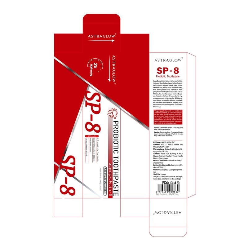 SP-8/SP-10 Probiotic Whitening Toothpaste For Oral Health
