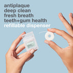 Alvioray Hydroxi Expanding Dental Floss / Refillable Dispenser+Refill / Mint / 60m