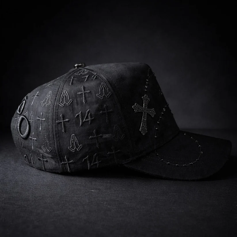 Bible Long Chain Black Cap