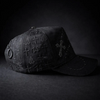 Bible Long Chain Black Cap